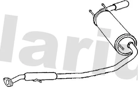 Rear Muffler Exhaust Silencer Back Box Fits Mazda Mx-5