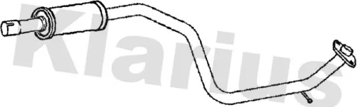 Exhaust Centre Muffler Middle Silencer Fits Mazda 5