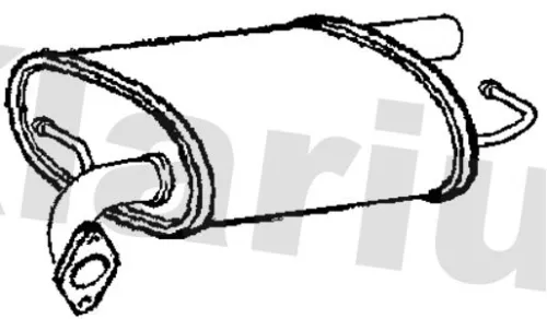 Rear Muffler Exhaust Silencer Back Box Fits Mazda 6