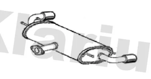 Rear Muffler Exhaust Silencer Back Box Fits Mazda Cx-5