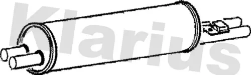 Rear Muffler Exhaust Silencer Back Box Fits Mercedes-benz S-class