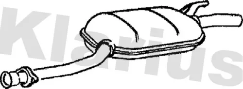 Exhaust Centre Muffler Middle Silencer Fits Mercedes-benz 190