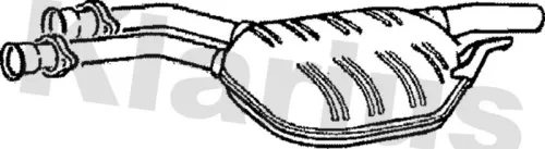 Exhaust Centre Muffler Middle Silencer Fits Mercedes-benz 124