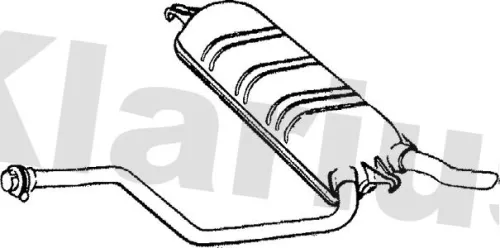 Rear Muffler Exhaust Silencer Back Box Fits Mercedes-benz 124