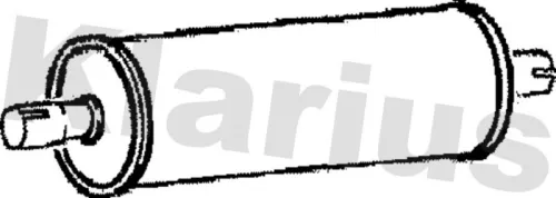 Exhaust Centre Muffler Middle Silencer Fits Mercedes-benz T1 T1/tn