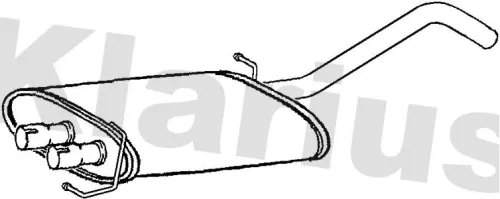 Exhaust Centre Muffler Middle Silencer Fits Mercedes-benz M-class