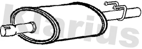 Exhaust Centre Muffler Middle Silencer Fits Mercedes-benz Sprinter 2-t Sprinter 3-t