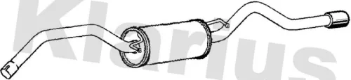 KLARIUS KLARIUS MZ502G Rear Muffler Exhaust Silencer Back Box Fits Mercedes-benz B-class 
