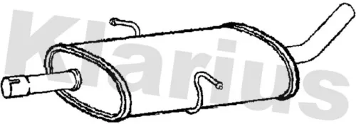 Exhaust Centre Muffler Middle Silencer Fits Mercedes-benz B-class