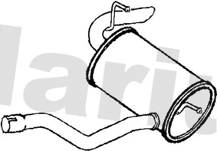 Rear Muffler Exhaust Silencer Back Box Fits Mercedes-benz Viano Vito Vito / Mixto