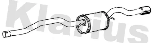 Rear Muffler Exhaust Silencer Back Box Fits Mercedes-benz B-class