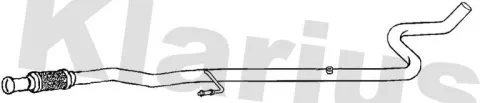Klarius Centre Exhaust Pipe For Citroën Peugeot 2008 208 C3