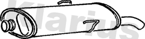 Rear Muffler Exhaust Silencer Back Box Fits Peugeot 205