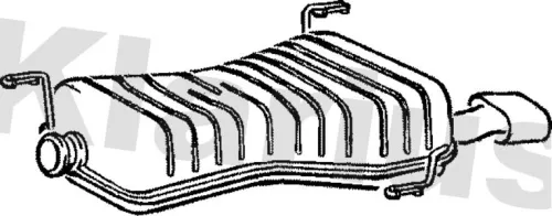 Rear Muffler Exhaust Silencer Back Box Fits Peugeot 306