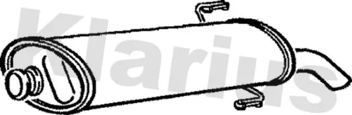 Rear Muffler Exhaust Silencer Back Box Fits Peugeot 306