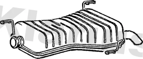 Rear Muffler Exhaust Silencer Back Box Fits Peugeot 306