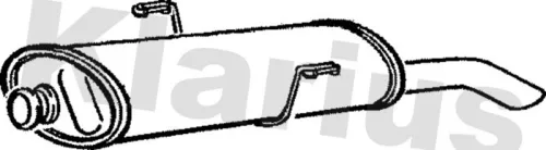 Rear Muffler Exhaust Silencer Back Box Fits Peugeot 306