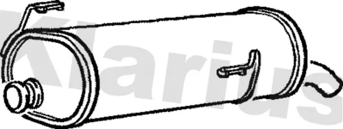 Rear Muffler Exhaust Silencer Back Box Fits Peugeot 206