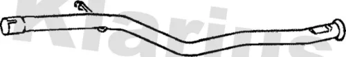 Klarius Centre Exhaust Pipe For Citroën Peugeot 106 Saxo