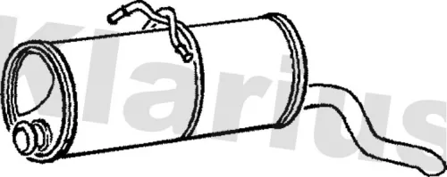 Rear Muffler Exhaust Silencer Back Box Fits Citroën Peugeot Berlingo / Berlingo First Partner