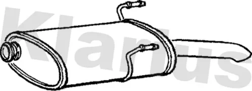 Rear Muffler Exhaust Silencer Back Box Fits Peugeot 406