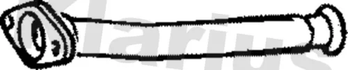 Klarius Centre Exhaust Pipe For Peugeot 206 206+