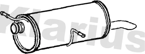 Rear Muffler Exhaust Silencer Back Box Fits Citroën Peugeot 307 308 C4