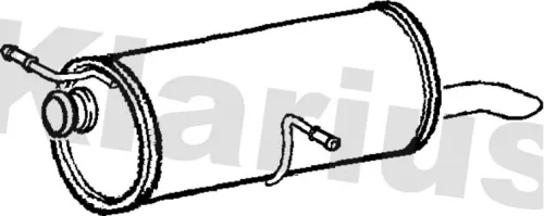 Rear Muffler Exhaust Silencer Back Box Fits Peugeot 307