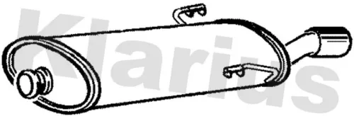 Rear Muffler Exhaust Silencer Back Box Fits Peugeot 306