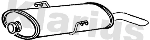 Rear Muffler Exhaust Silencer Back Box Fits Peugeot 306