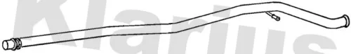 Klarius Centre Exhaust Pipe For Peugeot 406