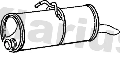 Rear Muffler Exhaust Silencer Back Box Fits Citroën Peugeot Berlingo / Berlingo First Partner