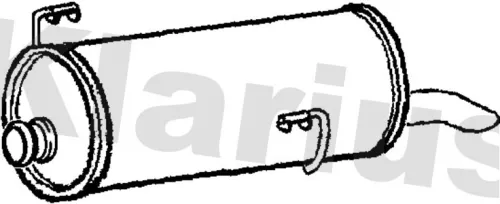 Rear Muffler Exhaust Silencer Back Box Fits Peugeot 206 206 Van