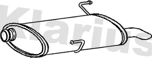 Rear Muffler Exhaust Silencer Back Box Fits Peugeot 206