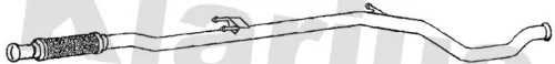 Klarius Centre Exhaust Pipe For Peugeot 206