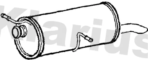 Rear Muffler Exhaust Silencer Back Box Fits Peugeot 307