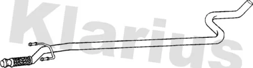 Klarius Centre Exhaust Pipe For Citroën Peugeot 1007 C2