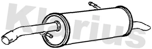 KLARIUS KLARIUS PG798A Rear Muffler Exhaust Silencer Back Box Fits Peugeot 207 