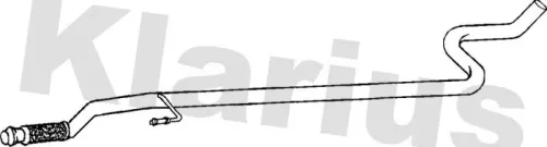 Klarius Centre Exhaust Pipe For Citroën Peugeot 2008 207 207 Cc 207 Sw 208 C3 Pi