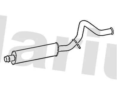 Exhaust Centre Muffler Middle Silencer Fits Peugeot 307