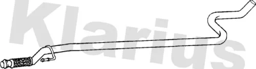 Klarius Centre Exhaust Pipe For Peugeot 2008 207 208