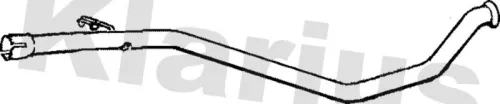 Klarius Centre Exhaust Pipe For Peugeot 306