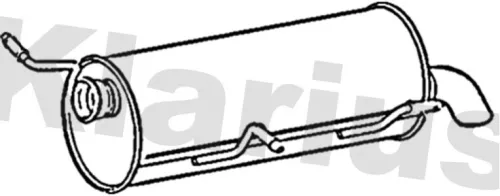 Rear Muffler Exhaust Silencer Back Box Fits Citroën Peugeot 3008 308 C4