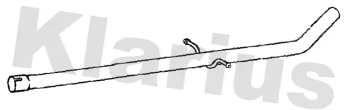 Klarius Centre Exhaust Pipe For Mercedes-benz Renault Citan Kangoo Kangoo / Gran