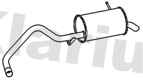 Rear Muffler Exhaust Silencer Back Box Fits Renault Kangoo Kangoo / Grand Kangoo