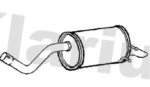 Rear Muffler Exhaust Silencer Back Box Fits Renault Captur Clio