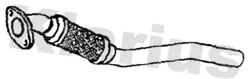 Klarius Centre Exhaust Pipe For Mercedes-benz Renault Citan Kangoo Kangoo / Gran