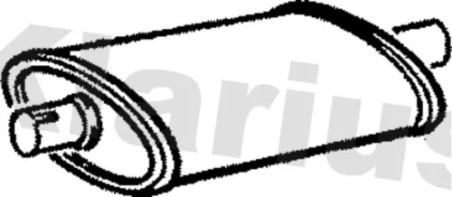 Exhaust Centre Muffler Middle Silencer Fits Renault Master Trafic