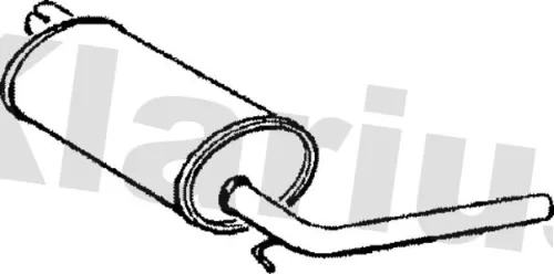 Rear Muffler Exhaust Silencer Back Box Fits Renault Trafic