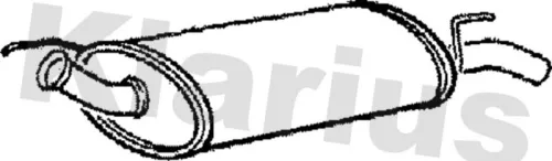 Rear Muffler Exhaust Silencer Back Box Fits Renault Super 5